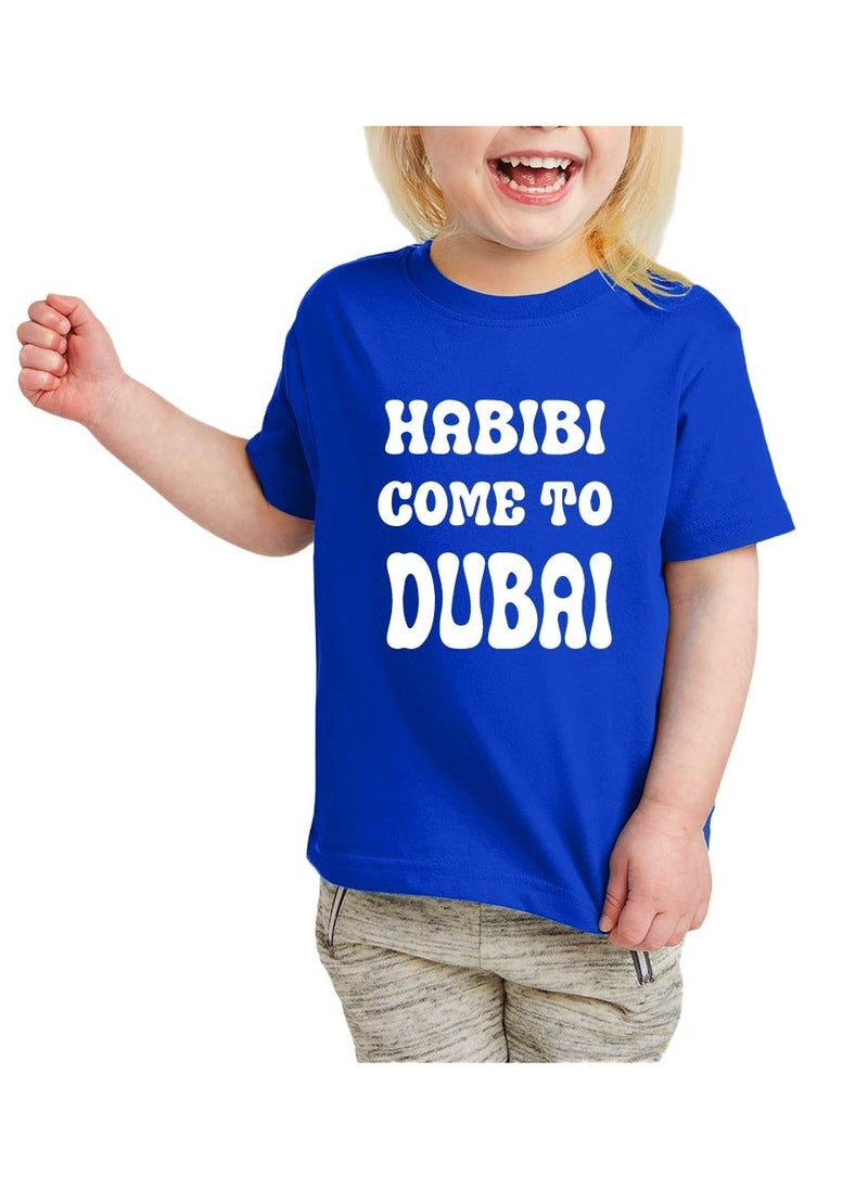 PRINTSHOP4ME - I Love Dubai Kids Girls T-Shirt - Round Neck with Short Sleeve - Girls Cotton T-Shirt -I Love Dubai -Printed T-Shirt - Perfect for Dubai Souvenir - Image 1
