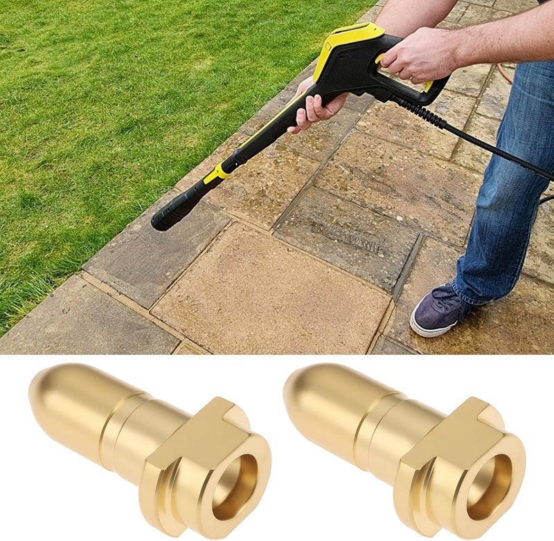 Briny River 2Pcs Brass Nozzle Tip Spray Wand Washer Accessory Replacement Compatible with Karcher K1-K9 - Image 3