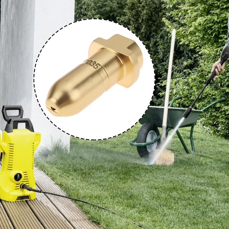 Briny River 2Pcs Brass Nozzle Tip Spray Wand Washer Accessory Replacement Compatible with Karcher K1-K9 - Image 2