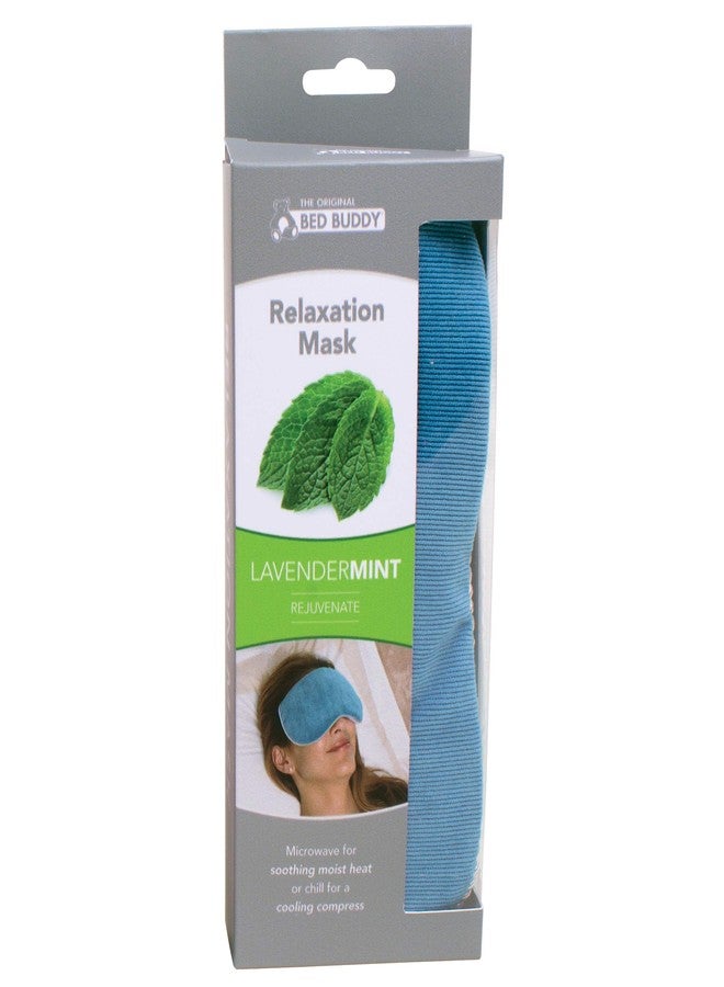 Bed Buddy Aromatherapy Eye Mask with Warm and Cold Therapy for Stress Relief - Microwave-Safe Eye Pillow & Sleep Mask, Blue, Lavender & Mint Scented - Image 3