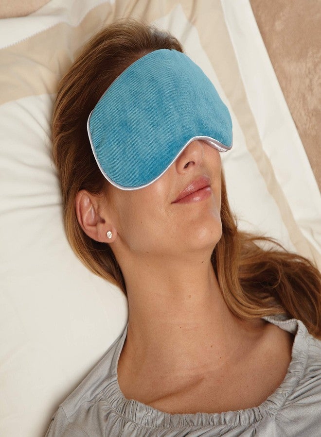 Bed Buddy Aromatherapy Eye Mask with Warm and Cold Therapy for Stress Relief - Microwave-Safe Eye Pillow & Sleep Mask, Blue, Lavender & Mint Scented - Image 2