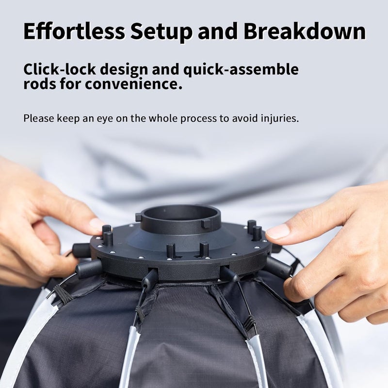 VIJIM Mini Bowon Mount Octagonal softbox 30cm - Image 5