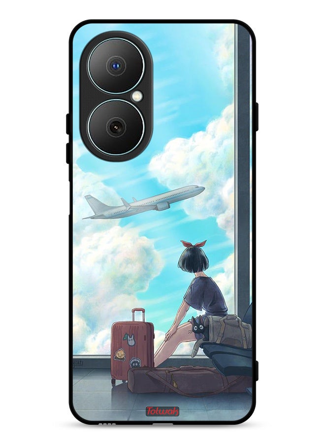 Tolwak Huawei Nova Y73 Protective Case Cover Travel Art