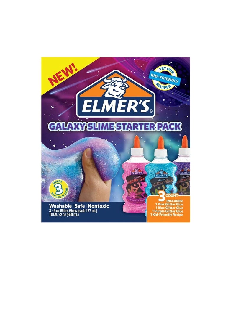 ELMER'S ELMERS GALAXY GLITTER GLUE PACK OF 3 - Image 1