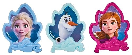 DecoPac Frozen II Rings, Cupcake Decorations Featuring Elsa, Anna, And Olaf For Birthday And Christmas Celebrations - 24 Pack - Image 2