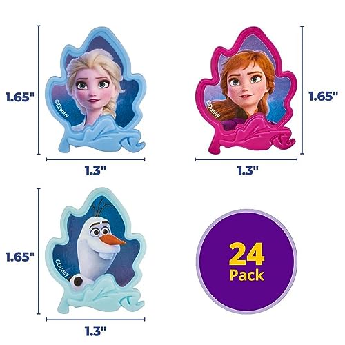 DecoPac Frozen II Rings, Cupcake Decorations Featuring Elsa, Anna, And Olaf For Birthday And Christmas Celebrations - 24 Pack - Image 4