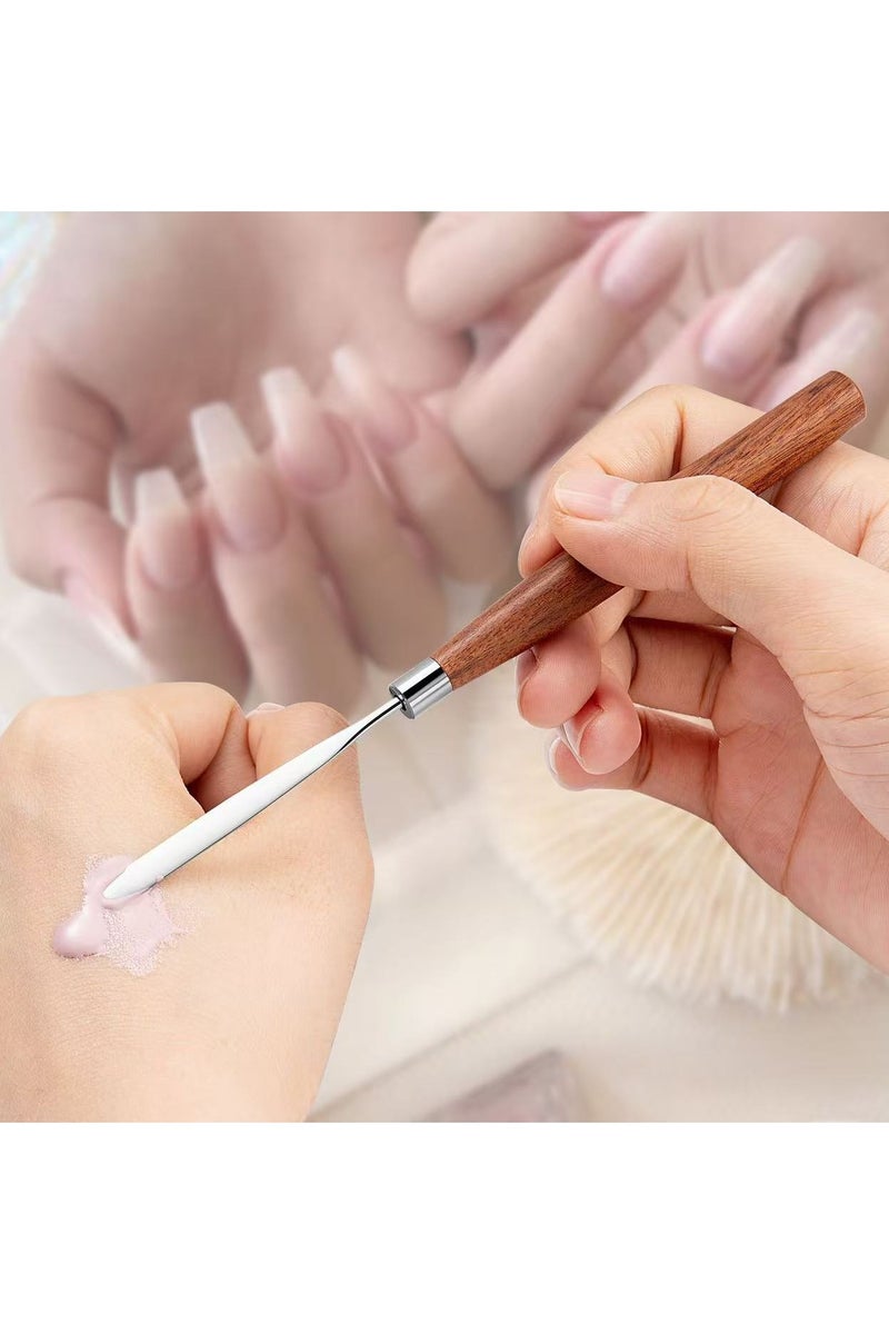 Goolsky Spatula Stick Stainless Steel Nail Art Stirring Rod Cream Foundation Mixing Tool Makeup - Image 3