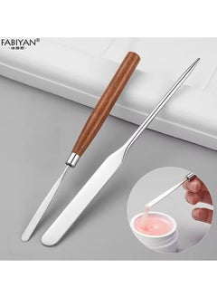 Spatula Stick Stainless Steel Nail Art Stirring Rod Cream Foundation Mixing Tool Makeup Accessories