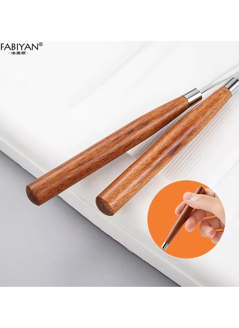 Goolsky - Spatula Stick Stainless Steel Nail Art Stirring Rod Cream Foundation Mixing Tool Makeup Accessories - Image 1