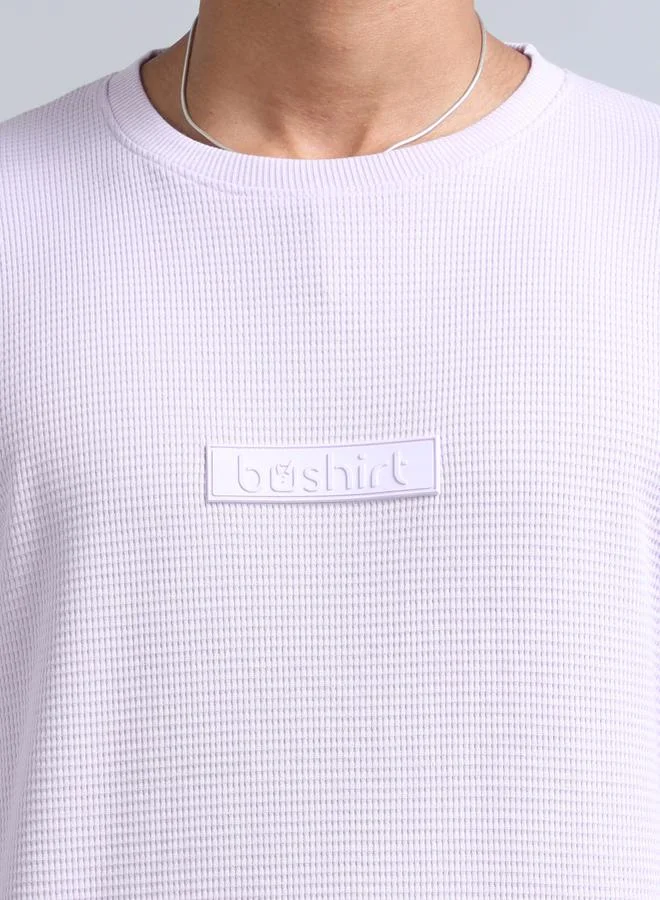 Bushirt Textured Round Neck T-Shirt and Shorts Co-Ords by Styli