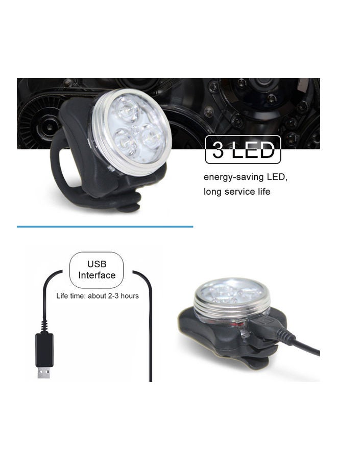 NIBEMINENT LED USB Rechargeable Bike Light  - Image 3