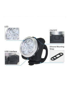 نيبمينينت مصباح دراجة LED قابل للشحن بمنفذ USB  - Image 2