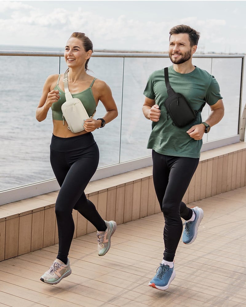 CHOLISS Sling Bag for Women and Men, Small Crossbody Bags for Women and Men Trendy, Fanny Packs Chest Bag with Extended Strap - Image 2