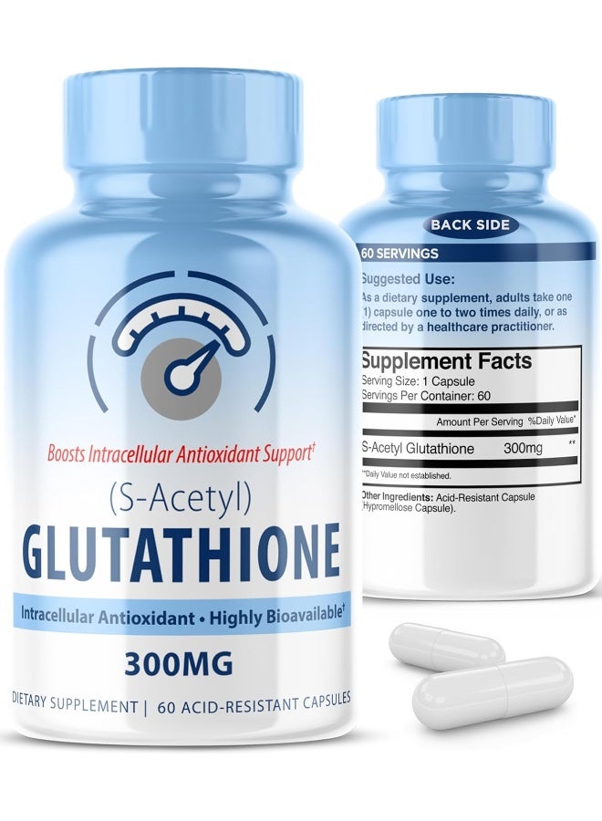 MAXLIFE NATURALS S-Acetyl Glutathione 300MG 60 acid Resistant Capsules |  Best Price Oman