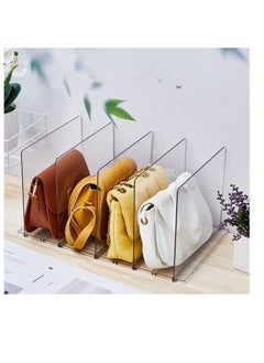 Excefore Purse Organizer for Closet, 2 Pcs Clear Plastic Purse Handbag Organizer, Adjustable Detachable Handbag Storage Organizer for Dressers, for Tote, Grocery, Gift bags, Handbag and Purse  - Image 3