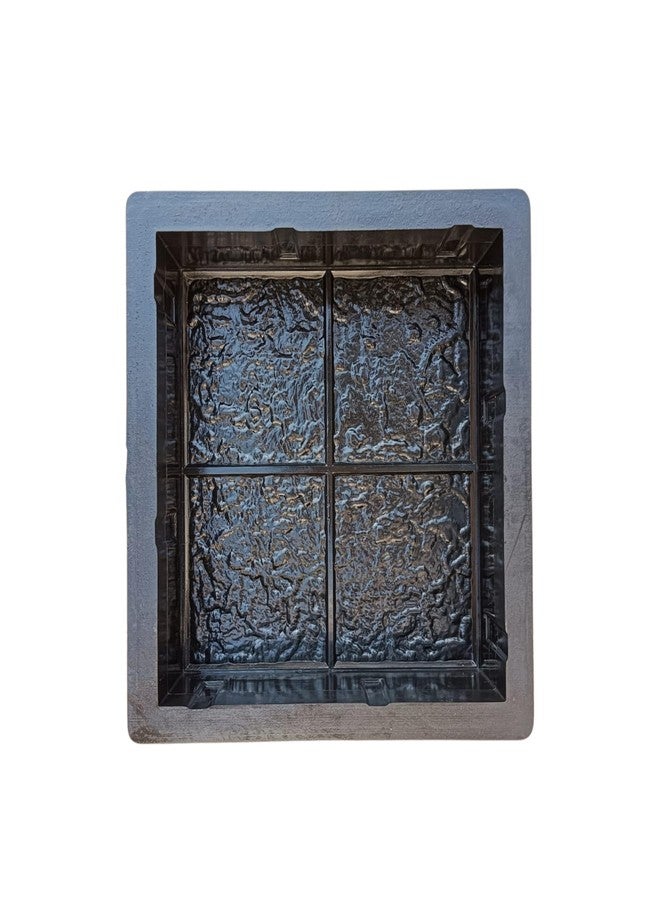 Patel Enterprise Pvc Rubber 8"X8" - 4 Khana Paver Block Mould 60mm | Rubber Paver Mould | Parking paver mould | interlock paver block mould (Pack Of - 1) - Image 1