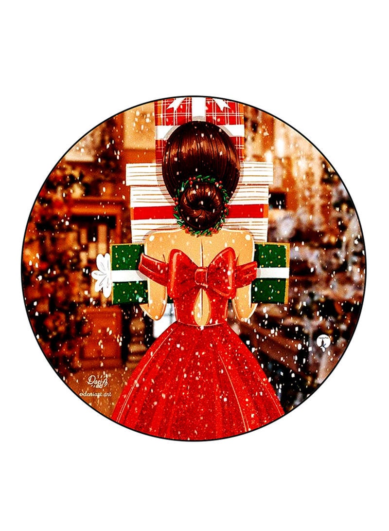 RKN A Woman Printed Mouse Pad Multicolour