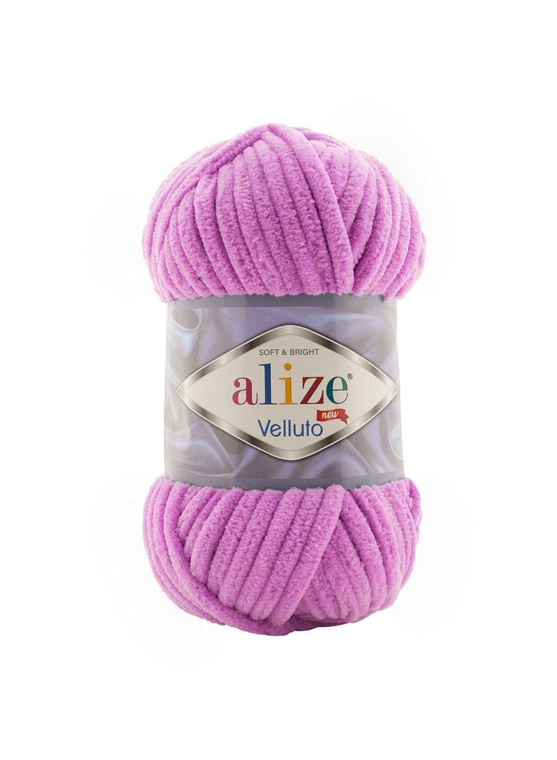ALIZE Velluto Polyester Yarn 378 Orchid