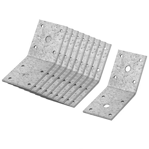 MOUNTAIN_ARK 10 Pack 2-3/4" Flush Inside 45 Degree (135 Degree) Angle Bracket, Galvanized Pergola Corner Bracket for Wood Post, Furniture - Image 3