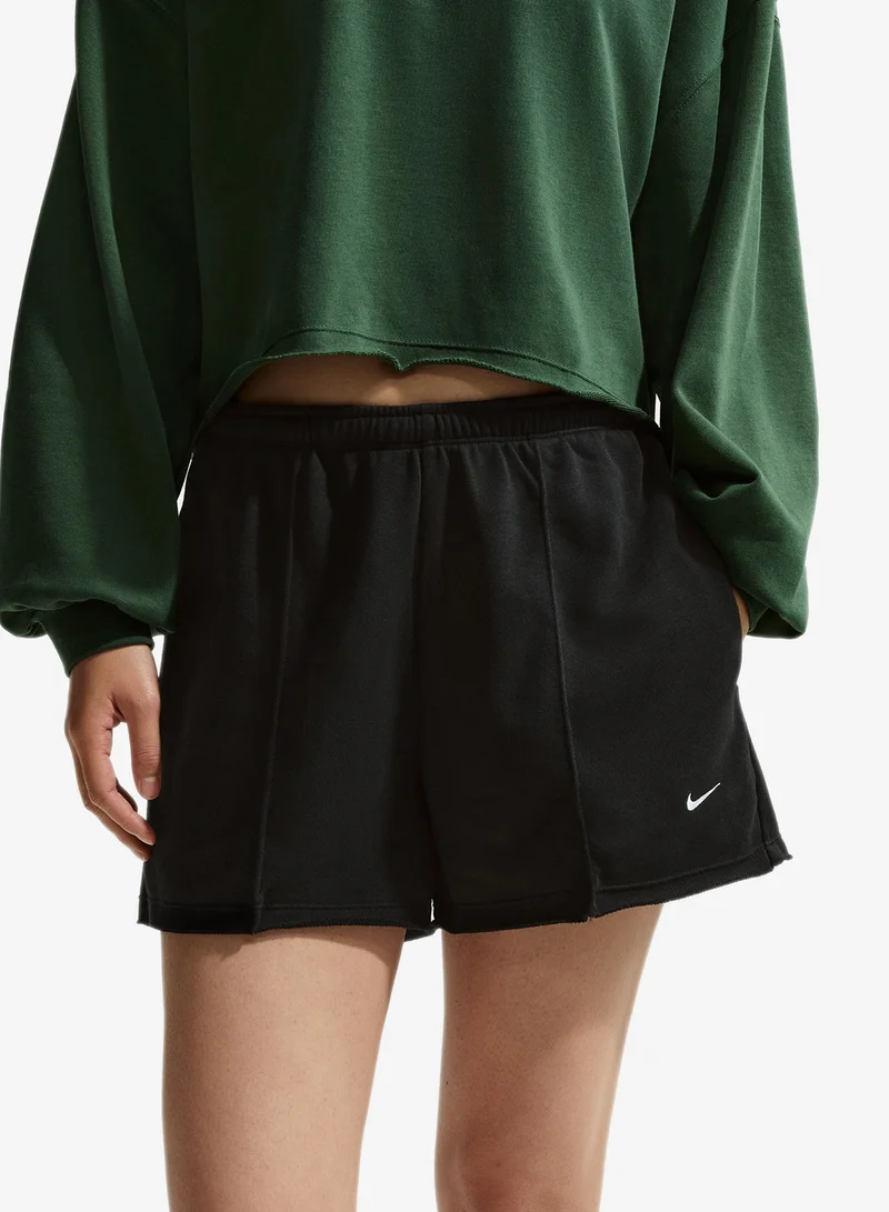 Nike BLACK/BLACK/(SAIL) Offline Fleece Ft Shorts for Women | Best Price UAE
