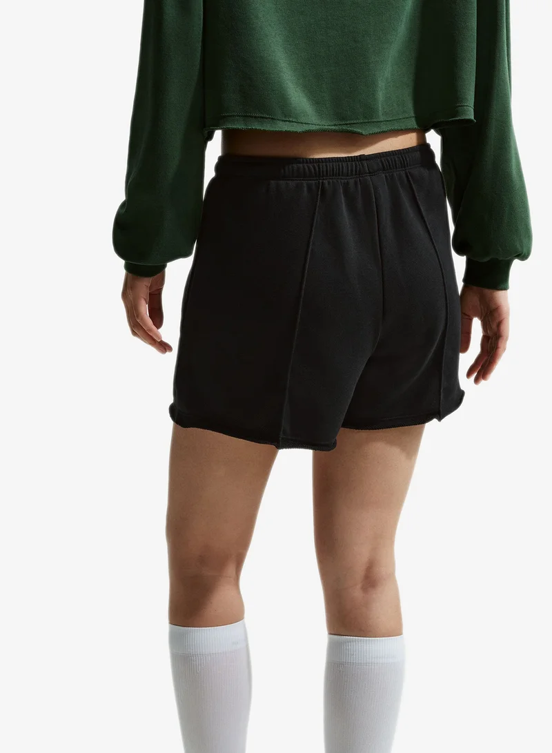 Nike BLACK/BLACK/(SAIL) Offline Fleece Ft Shorts for Women | Best Price UAE