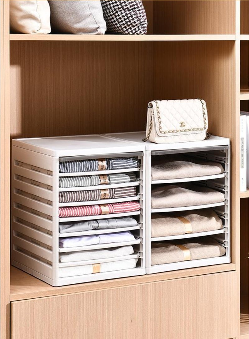 Plastic Cloth Storage Box with multi-layers