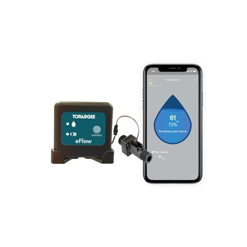 Topargee Bluetooth Water Tank Gauge - Real-Time RV, Caravan & Boat Accessory - Accurate RV Water Tank Level, Flow Monitoring (Liters/Gallons), Easy Setup, Tracks Usage, Memory Storage, App Integration - Image 1