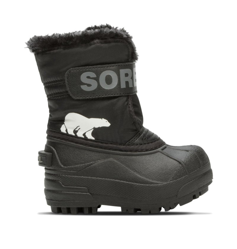 SOREL Toddlers Snow Commander Boot Black Charcoal 5
