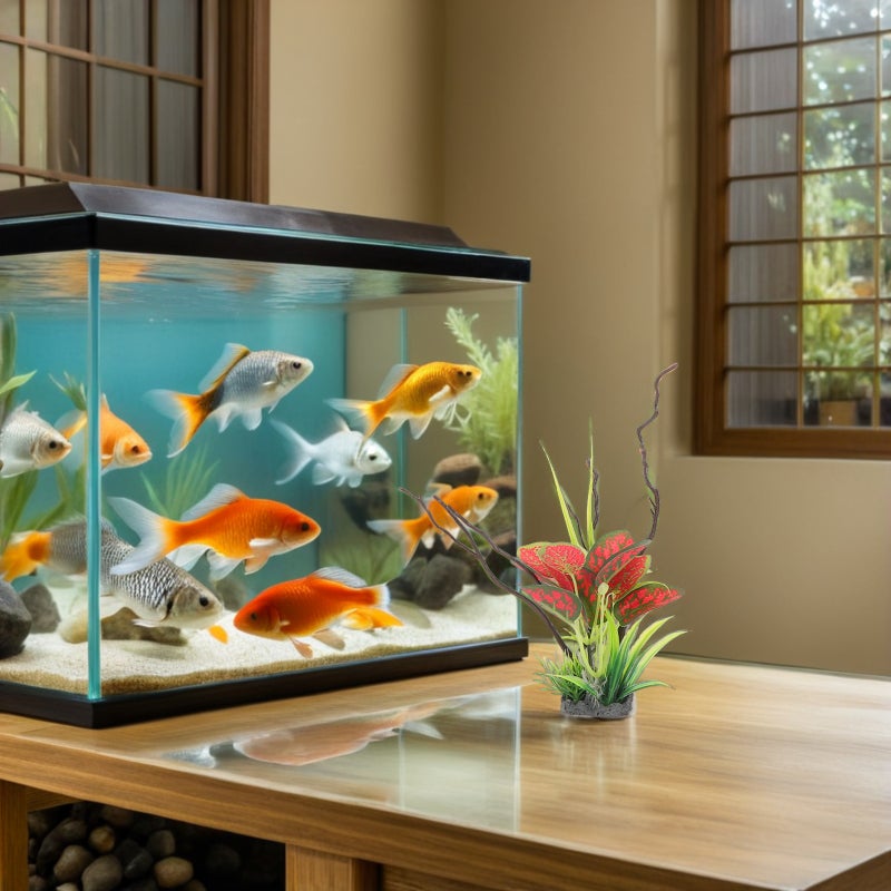 8pcs Aquarium Plants Decorations - Lifelike Fish Decorations Underwater Landscape Fake Aquarium Plants for Freshwater Tanks - Image 5