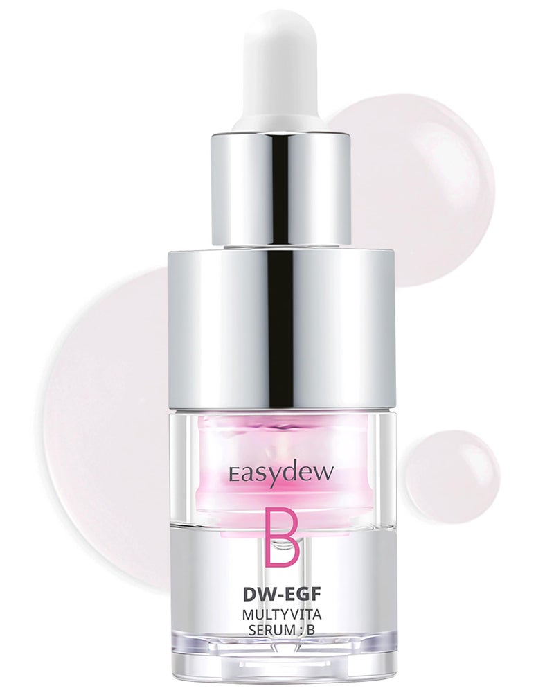 EASYDEW Multi Vita B Serum  Korean Facial Serum for Healthy Skin Barrier with Vitamin B EGF Peptide Ceramide NP Panthenol  Hydrating Revitalizing and Strengtening Skin Barrier 047 floz