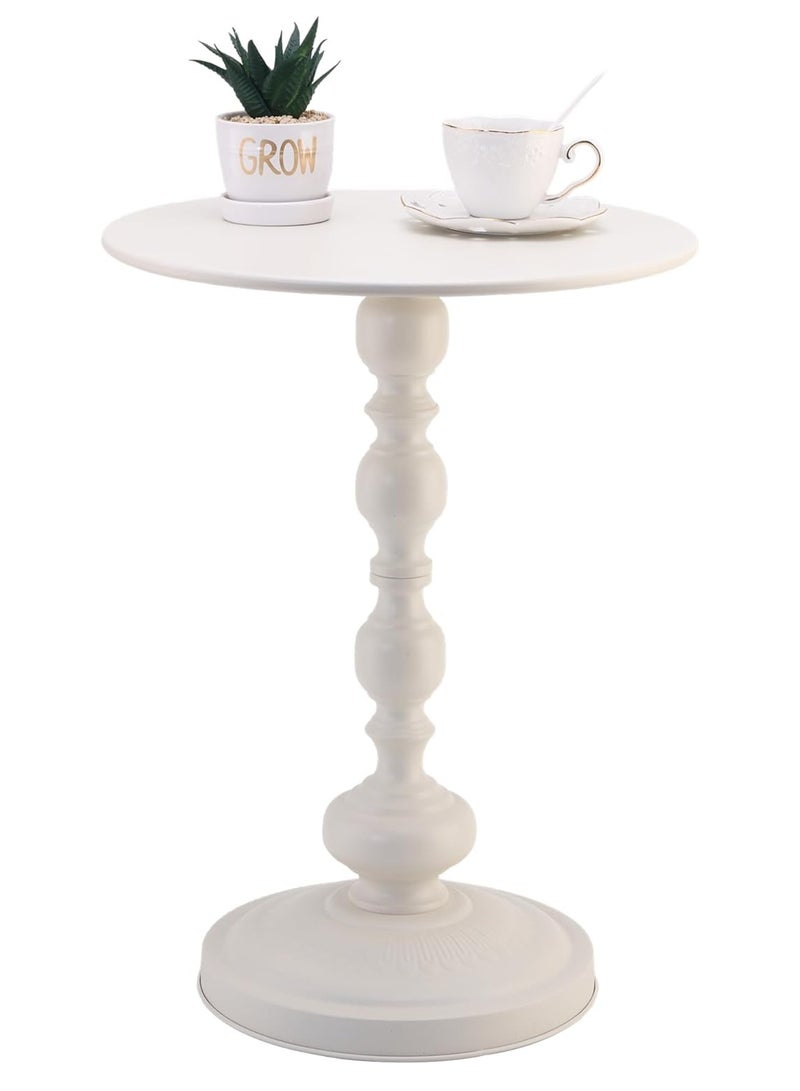 DubaiGallery طاولات جانبية للمنزل، طاولة جانبية صغيرة بجانب السرير، طاولات صوفا جانبية لفراغات صغيرة، طاولات نهائية لامعة لمساحات صغيرة، أثاث بجانب السرير مقاوم للصدأ ومائي لغرفة المعيشة وغرفة النوم والشرفة والمكتب - Image 2