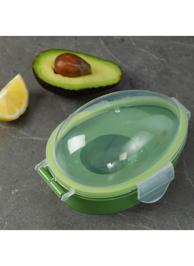 Generic - Avocado Preservation Box Kitchen Storage Box Transparent Lid Box Avocado Preservation Box Avocado Dense Box-Specifications:Green - Image 1