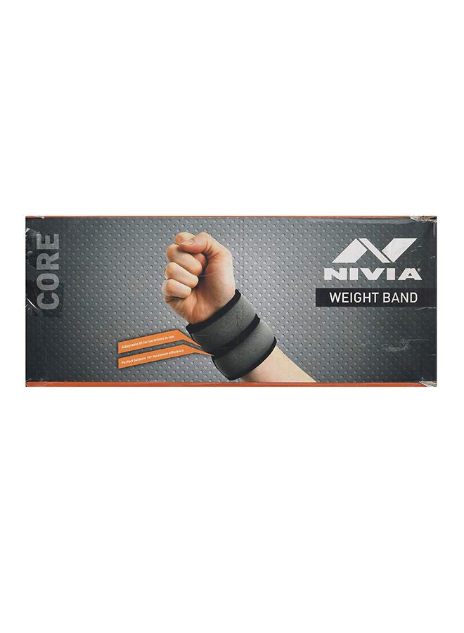 Nivia Ankle/Wrist Weight Pair of 2 * 0.5Kg (2 * 1.1LB) | Size - Free Size | Adjustable with Velcro | Material - Neoprene and Iron Sand | Leg/Hand Strengthening Straps - Image 4