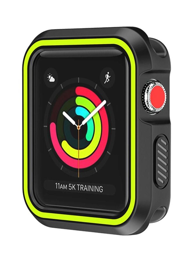 Voberry Rugged Armor Bumper Protective Case Cover For Apple Watch Series 1/2/3 42mm Black/Green - Image 4