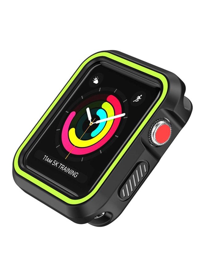 Voberry Rugged Armor Bumper Protective Case Cover For Apple Watch Series 1/2/3 42mm Black/Green - Image 5