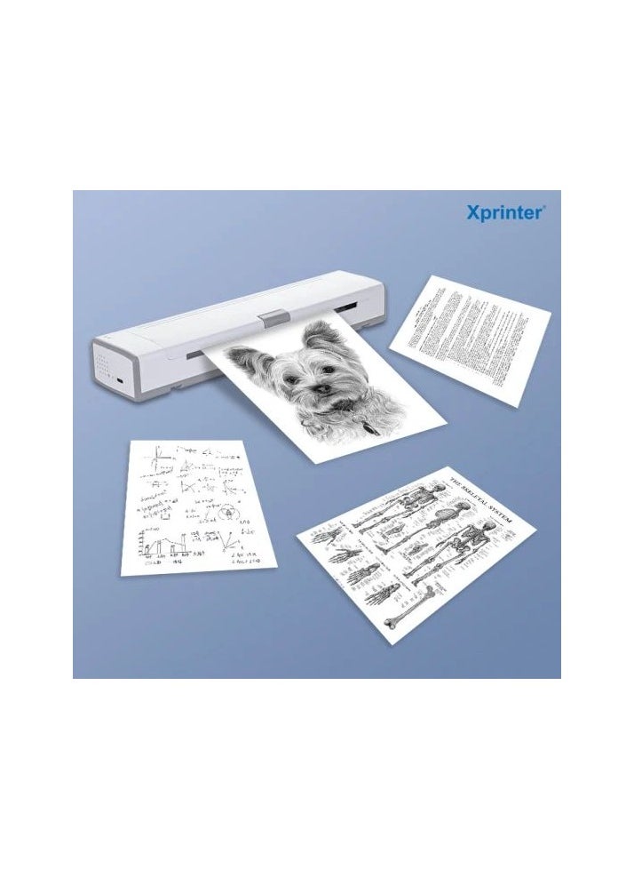 HPRT Xprinter XP-T81 ODM Thermal Transfer Printer A4 Thermal Printer Mini Portable A4 Printer  - Image 3