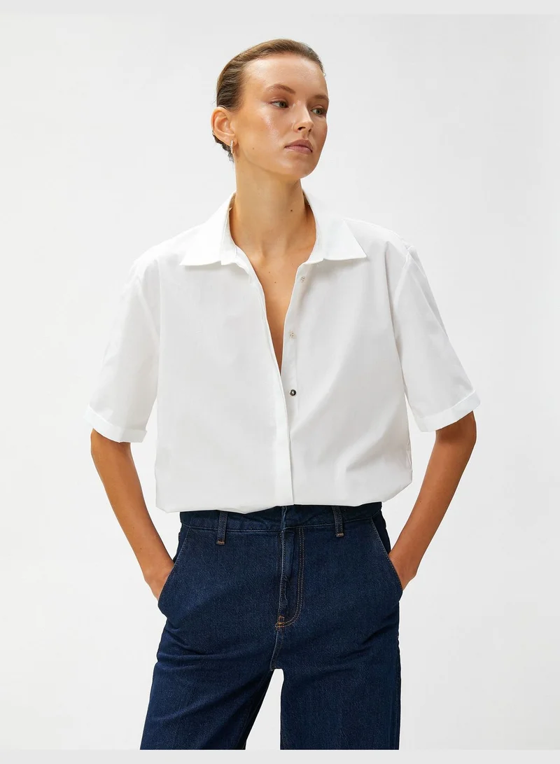 KOTON Short Sleeve Cotton Shirt