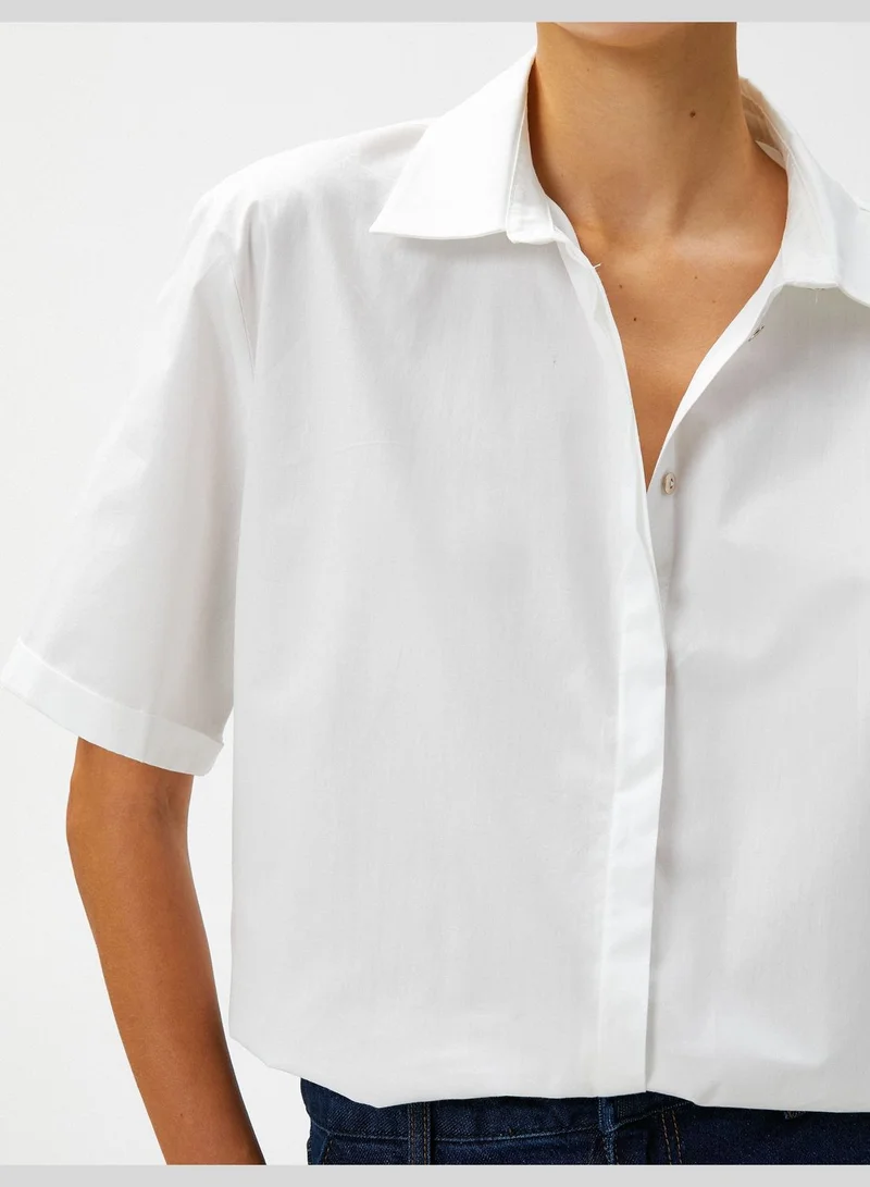 KOTON Short Sleeve Cotton Shirt