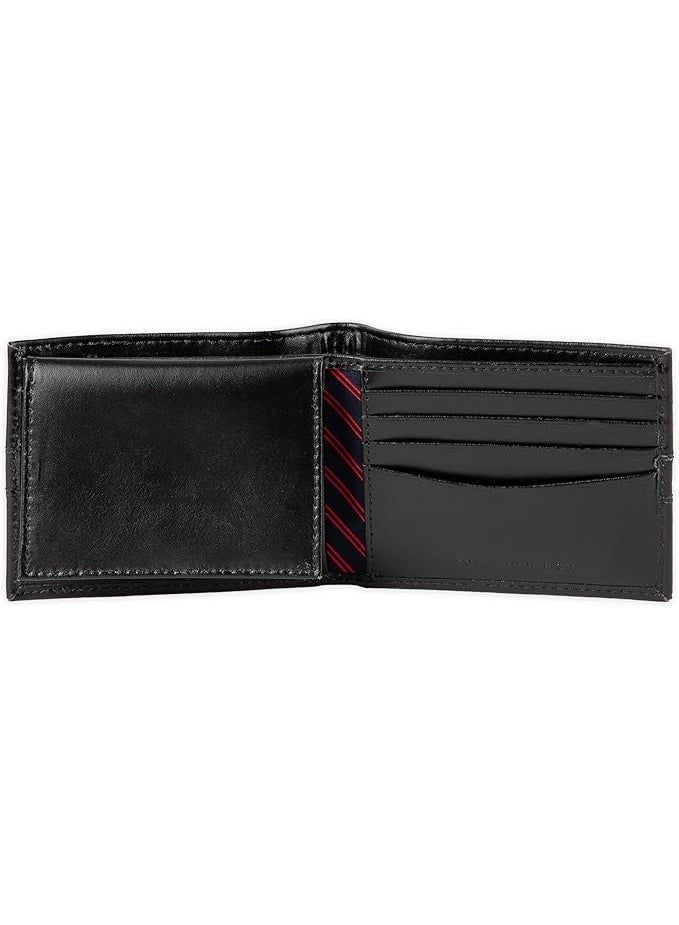 تومي هيلفيغر بلس محفظة تومي هيلفيغر رانجر باس كيس الجلدية للرجال باللون الاسود - 31TL22X062BLK  - Image 3