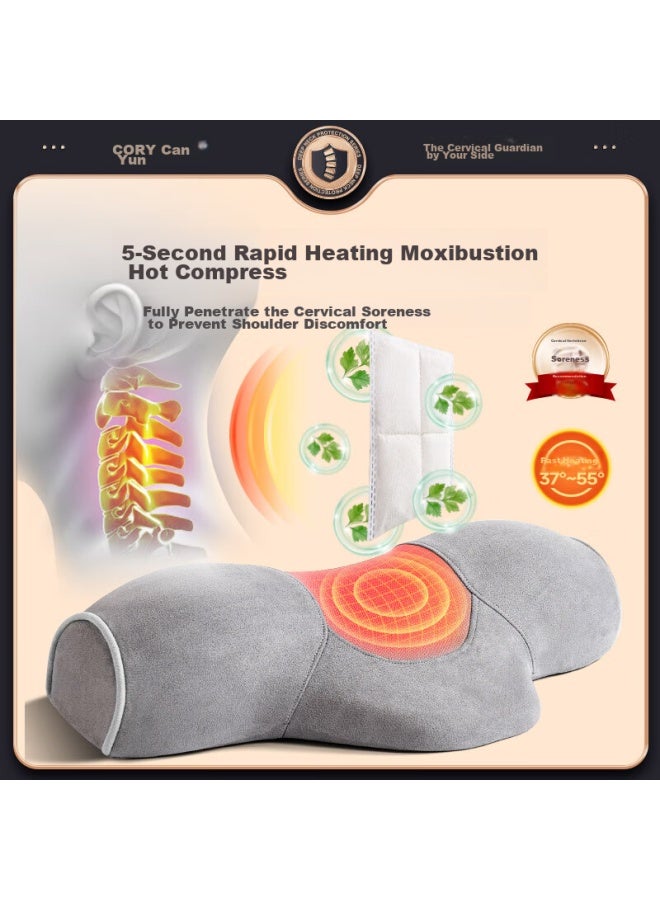 Cory Cervical Pillow, Anti-curved Wealthy Pack, Specialized Heating, Deep V-shaped, Sleep Protection, Whole Head Pillow, D3s Pink - Image 2