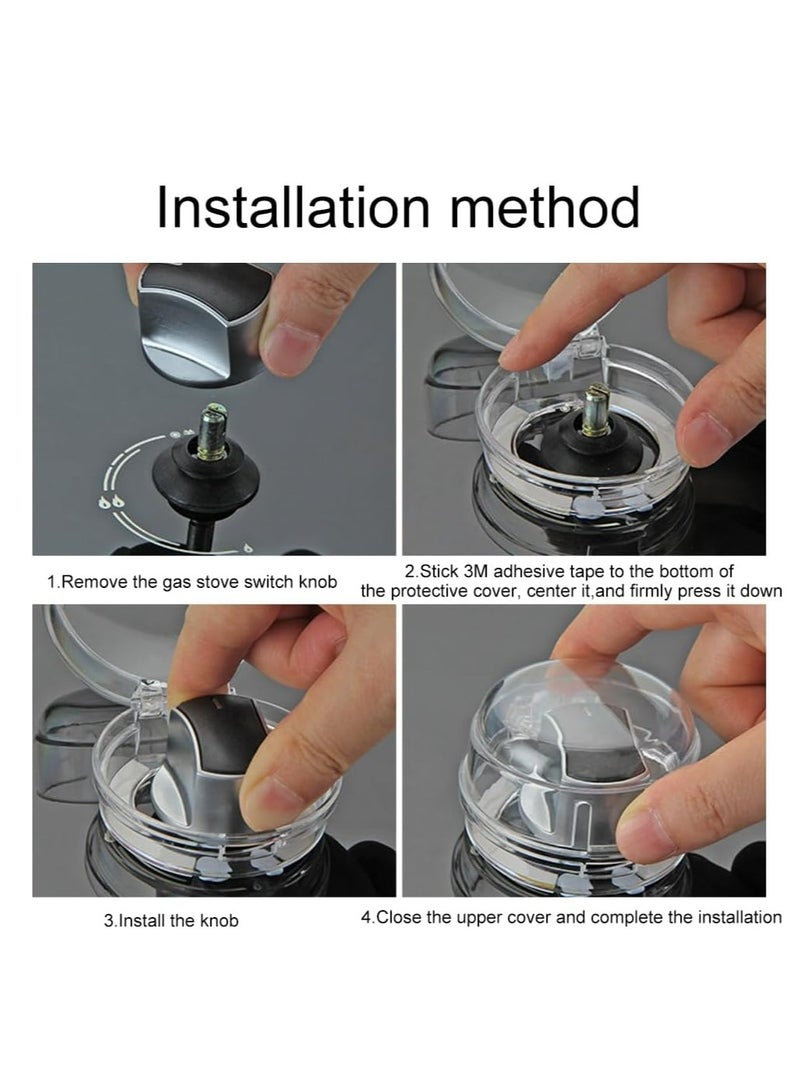 Oasisgalore 8-Pack Gas Stove Knob Covers, Child Safety Locks for Oven/Stove - Image 5