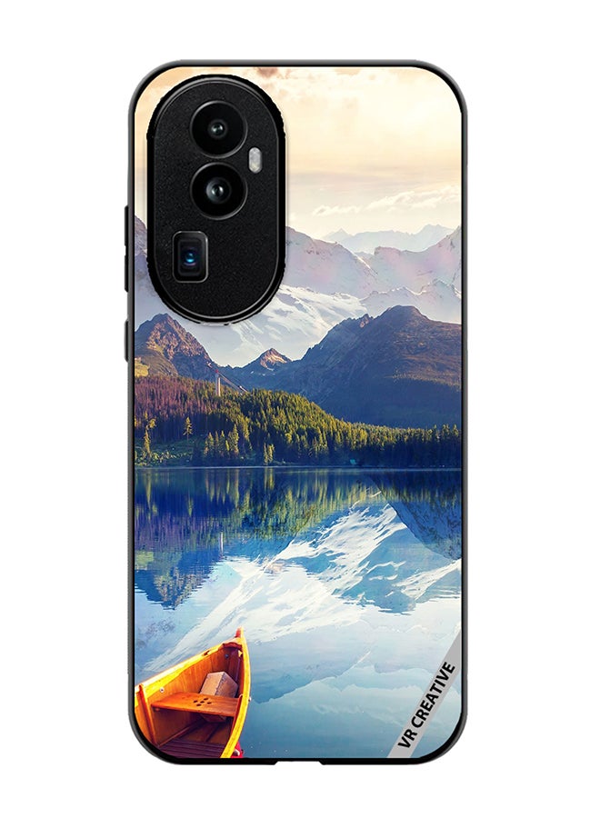 VR CREATIVE Protective Case Cover For Oppo Reno 10 Pro Plus Boat In River Scenery Design Multicolour - Image 1