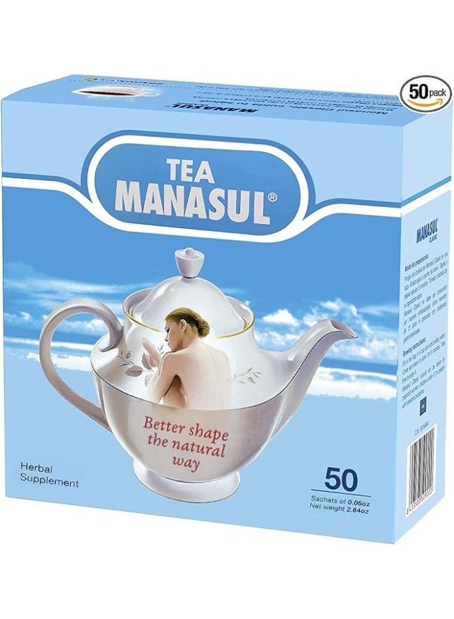 MANASUL TEA 2.64 OZ 50 BAGS - Image 1