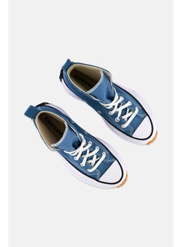 CONVERSE Kids Boy Star Hike Lace Up Casual Shoes, Bluer Combo  - Image 4