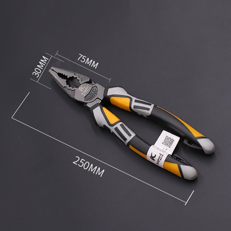 8'' Wire Plier Professional Electrician Plier Chrome-Vanadium Steel Wire Cutter Stripping Crimping Tool - Image 5