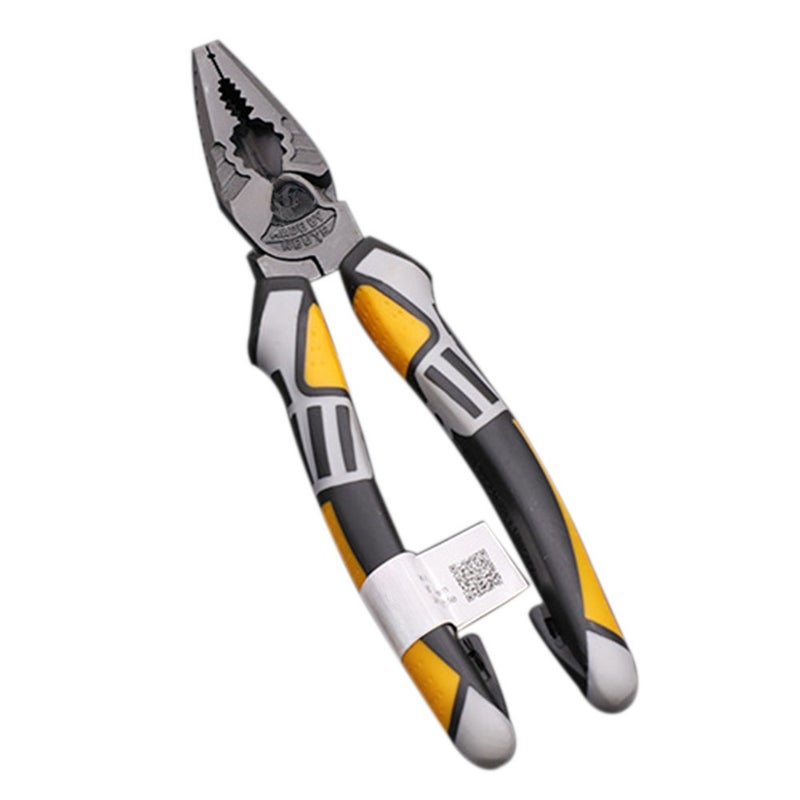 8'' Wire Plier Professional Electrician Plier Chrome-Vanadium Steel Wire Cutter Stripping Crimping Tool - Image 1