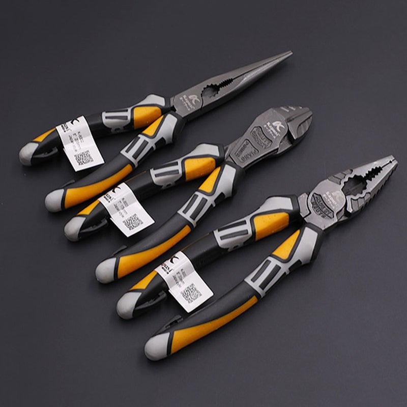 8'' Wire Plier Professional Electrician Plier Chrome-Vanadium Steel Wire Cutter Stripping Crimping Tool - Image 4