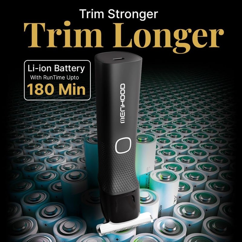 MENHOOD Men's WaterProof Cordless Grooming Trimmer for Men, Suitable for Beard, Body Private Part Shaving (Trimmer Ultra) - Image 5