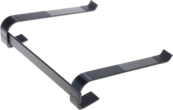 Black Aluminum Laptop Cooling Stand With Nonslip Base For 10 To 18 Inch Laptops - Image 1