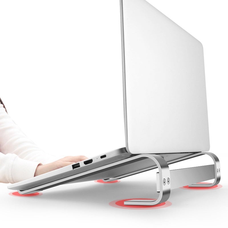 Black Aluminum Laptop Cooling Stand With Nonslip Base For 10 To 18 Inch Laptops - Image 4